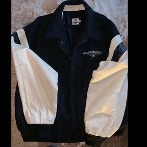 Men’s wool & leather jacket